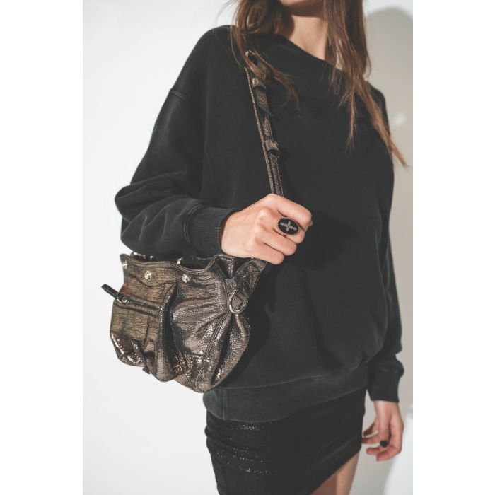 Sac Billy Banane Lamé Champagne Jérome Dreyfuss 