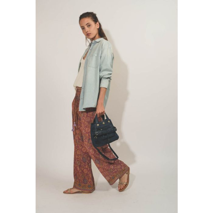 Jérôme Dreyfuss Sac Billy Nano Chèvre Noircie Night Blue