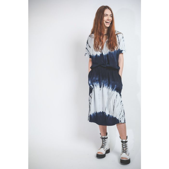 Raquel Allegra Skirt TD - Indigo White TD  