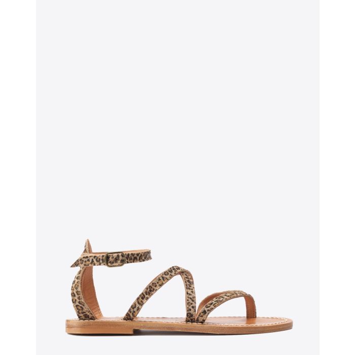 Sandales en cuir imprimé léopard Epicure K.Jacques St Tropez