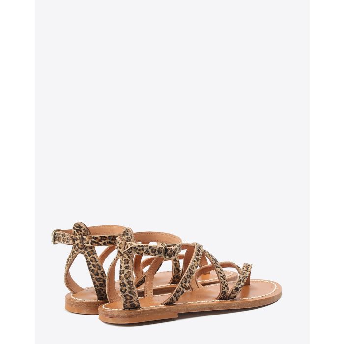 Sandales en cuir imprimé léopard Epicure K.Jacques St Tropez