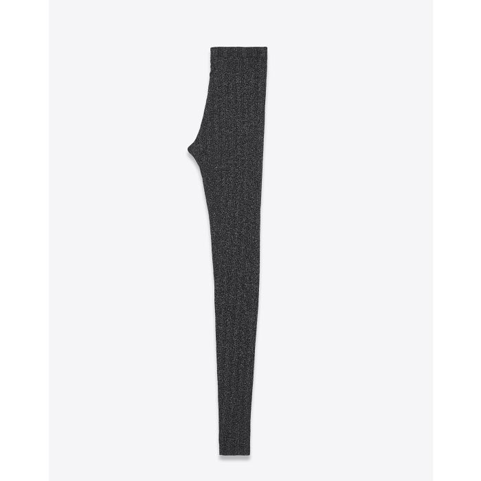 Mikuta Leggings côtelé à paillettes Noir