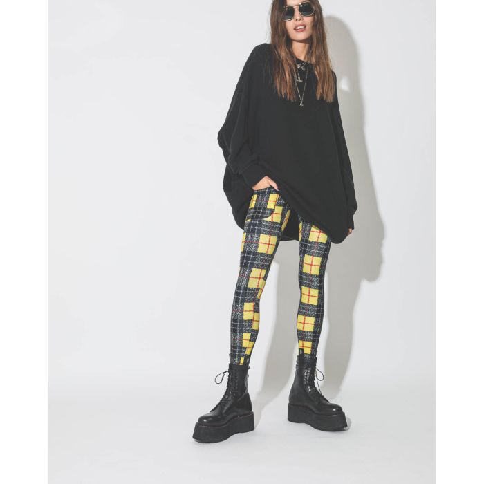 R13 Patch Pocket Legging - Yellow Plaid