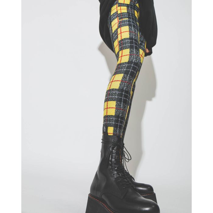 R13 Patch Pocket Legging - Yellow Plaid
