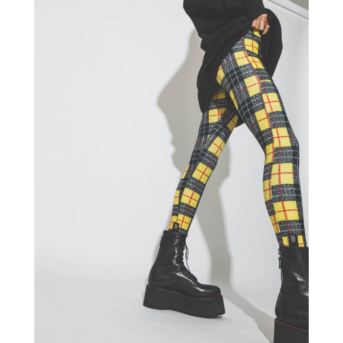 R13 Patch Pocket Legging - Yellow Plaid
