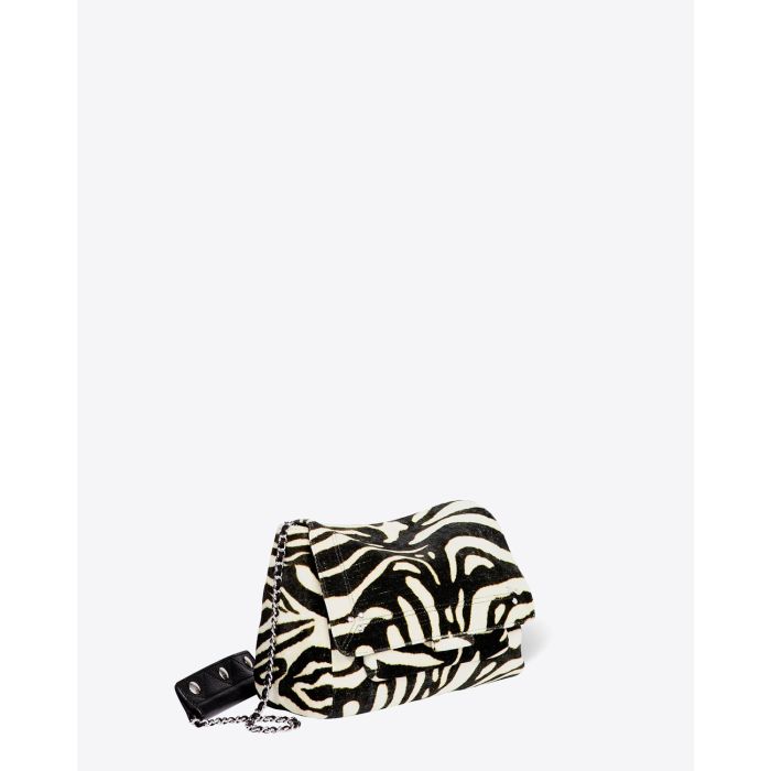 Jérôme Dreyfuss Sac Lulu M – Velours Zèbre
