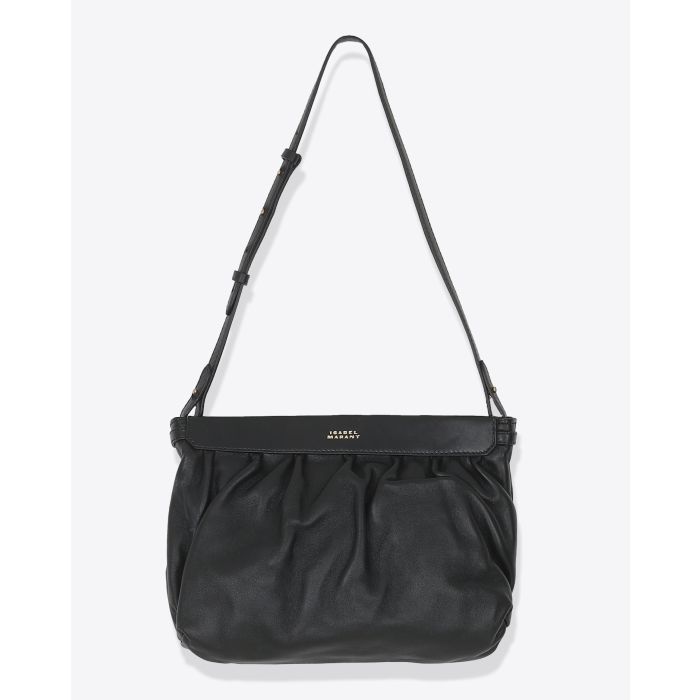 Pochette Luz Medium en cuir noir Isabel Marant