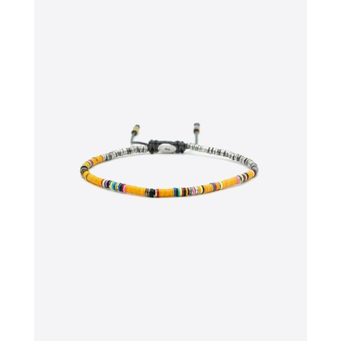 M.Cohen Bracelet Africain Mini Perles - Orange  