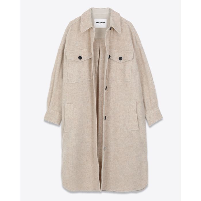 Isabel marant Etoile Manteau Fontia Ecru 