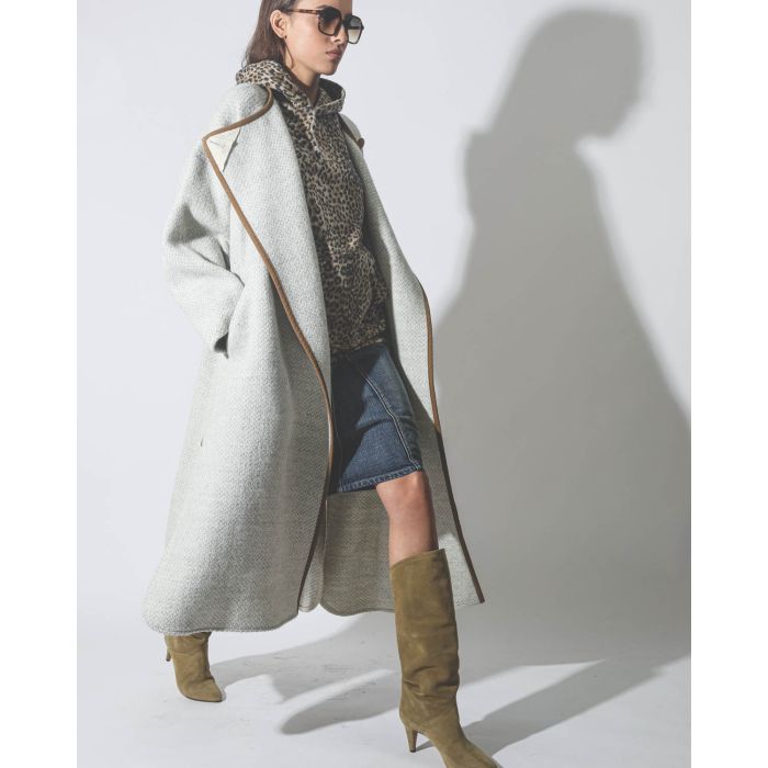 Manteau Jolni Isabel Marant Etoile beige. 
