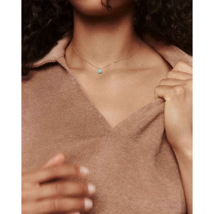Pascale Monvoisin Collier Ras du Cou Turquoise 