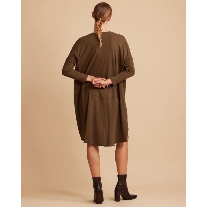 Raquel Allegra Oversized Dress Forest