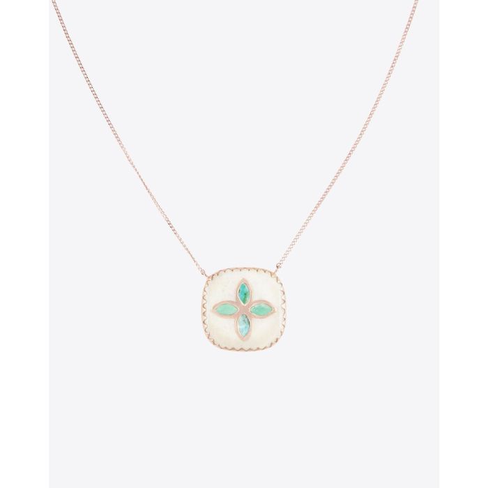 Pascale Monvoisin Bowie Collier Blanc Turquoise 