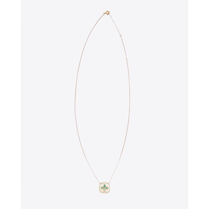 Pascale Monvoisin Bowie Collier Blanc Turquoise 