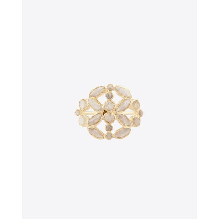 Pascale Monvoisin Nour n°3 Bague Pierre de Lune & Or Jaune