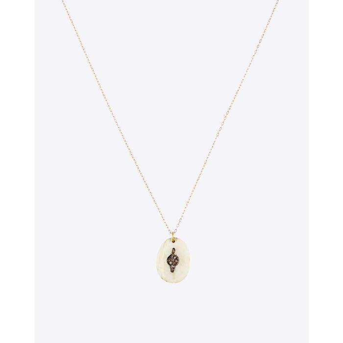 Pascale Monvoisin Orso N°2 Collier Os & Diamants