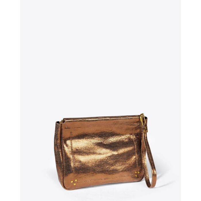 Jérôme Dreyfuss Accessoires Collection Clic Clac L Soft Goatskin - Lamé Bronze