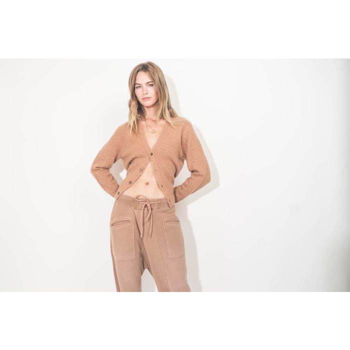 Crossover Sweatpant camel R13. Porté taille basse.