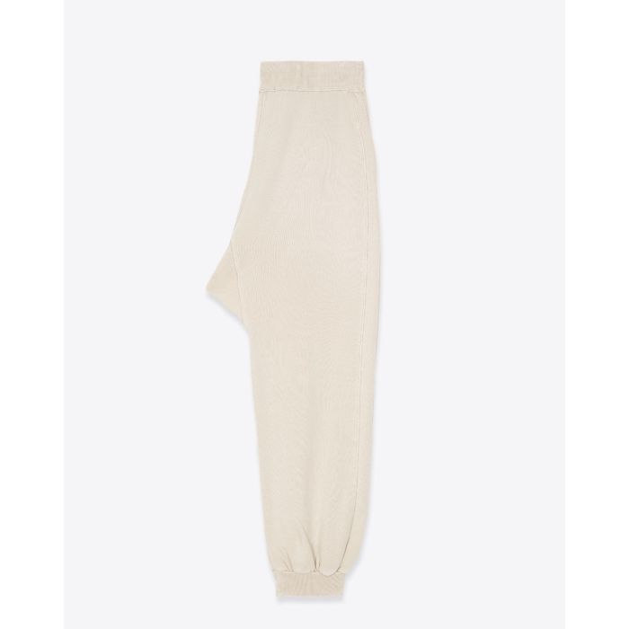 Pantalon de jogging Crossover Sweatpant R13 en coton mélangé naturel. Profil.