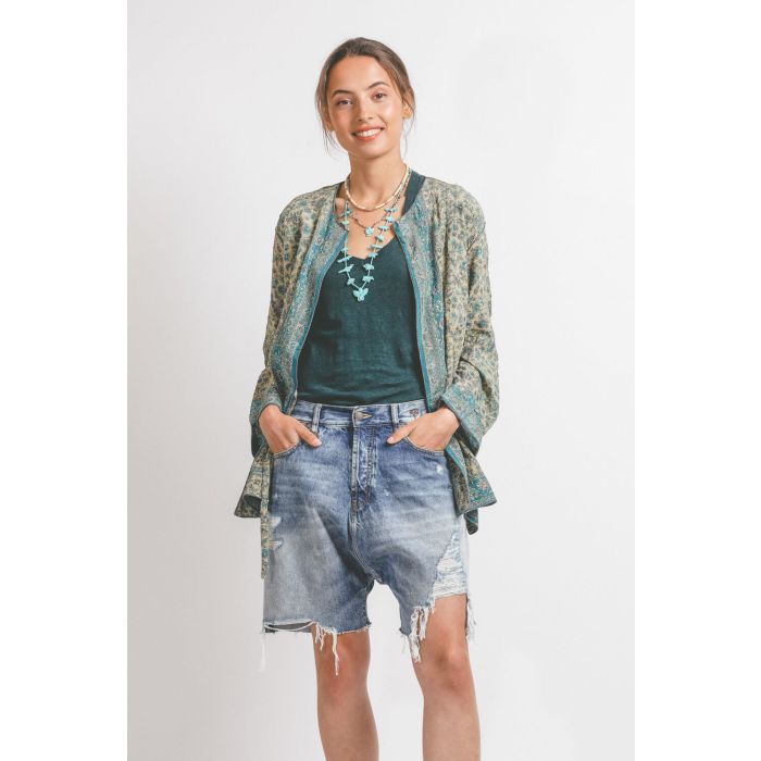 R13 Marky Drop Short - Bain Blue