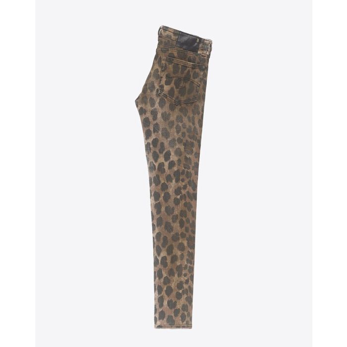 R13 Denim Permanent Kate Skinny-Leopard 