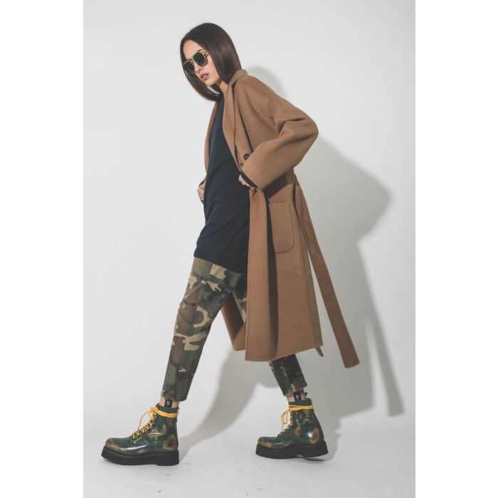 R13 Denim  Single Stack Boot