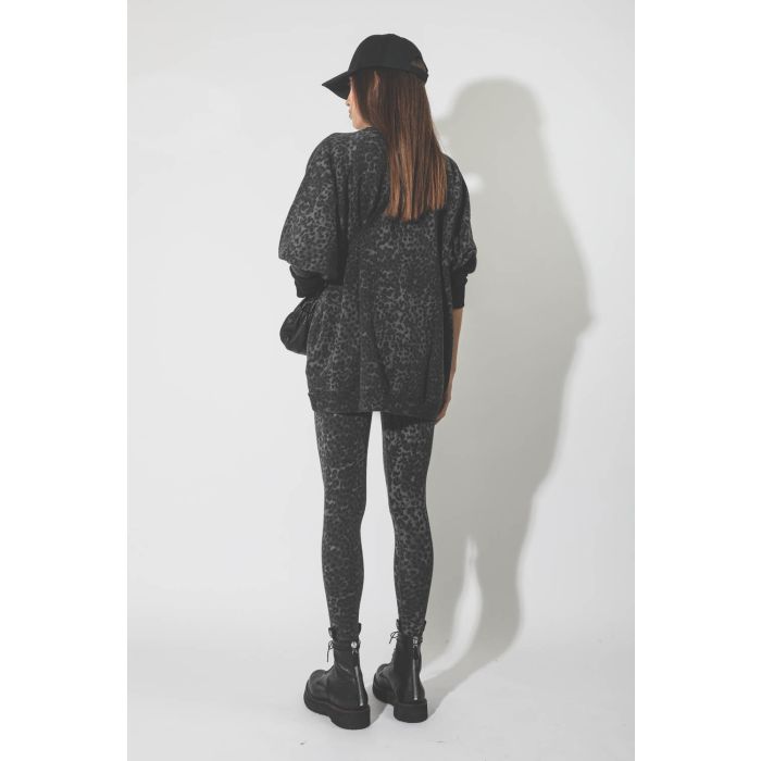 Ragdoll LA Leggings Anthracite Leopard