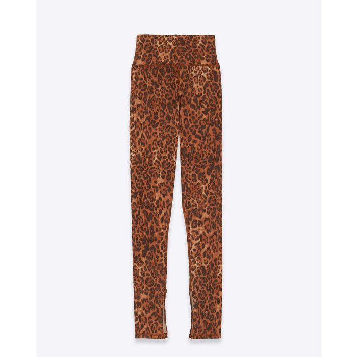 Ragdoll LA Leggings With Slit - Bronze Leopard
