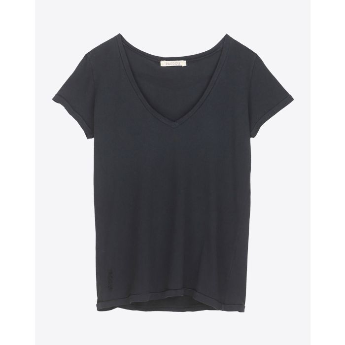 Ragdoll LA Vintage V-Neck Tee - Faded Black 