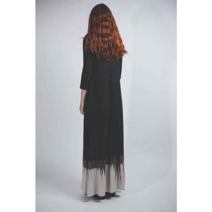 Raquel Allegra Drama Maxi Dress - Black Horizon TD  