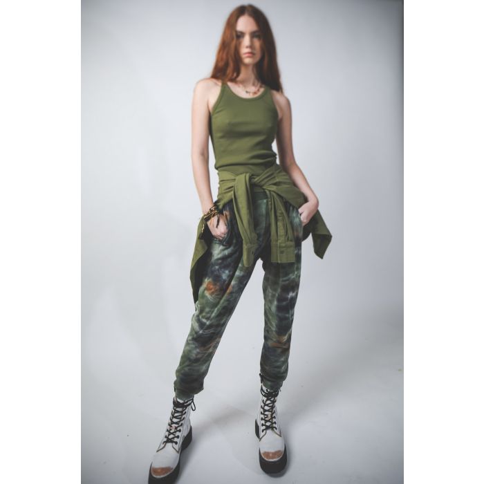 Raquel Allegra Easy Pant - Army Camo TD  
