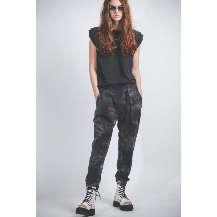 Raquel Allegra Easy Pant - Black Camo TD  