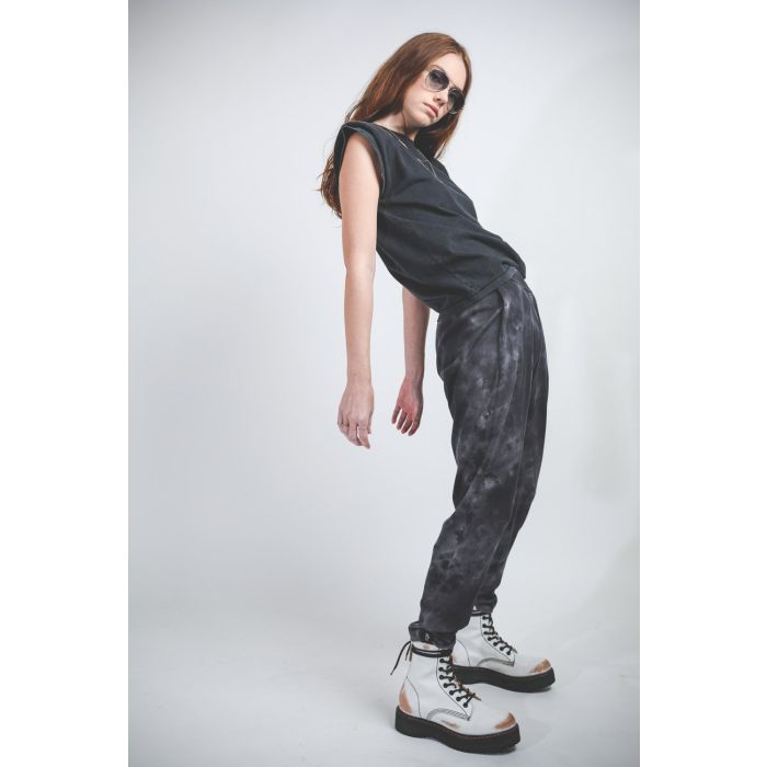 Raquel Allegra Easy Pant - Black Camo TD  