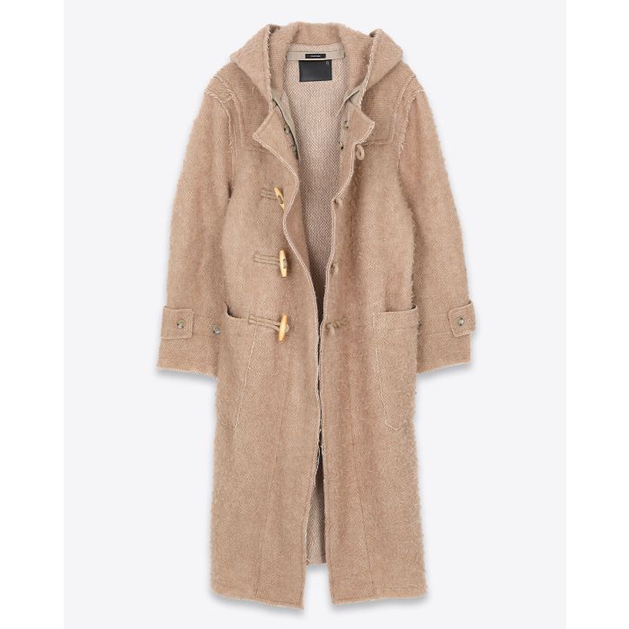 R13 Denim Collection Raw Edge Toggle Coat - Camel