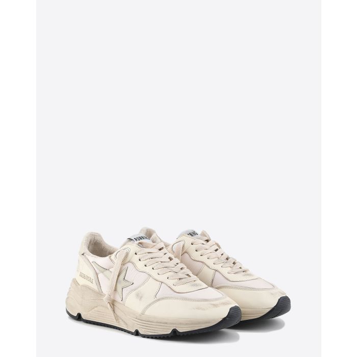 Sneakers Running Sole Golden Goose Beige rose. Face.