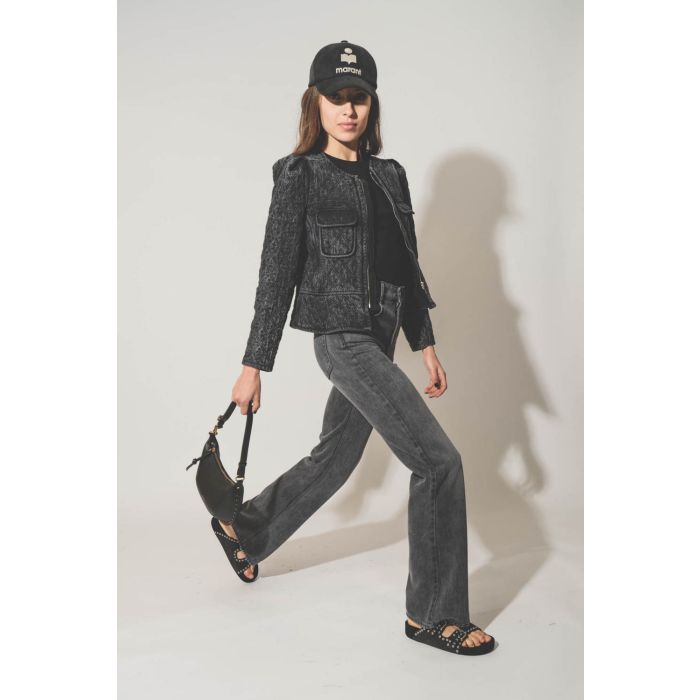 Sac en cuir noir grainé Oskan Isabel Marant.