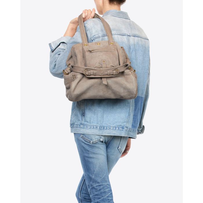 Jérôme Dreyfuss Sac Billy M Taurillon Croco Stone 