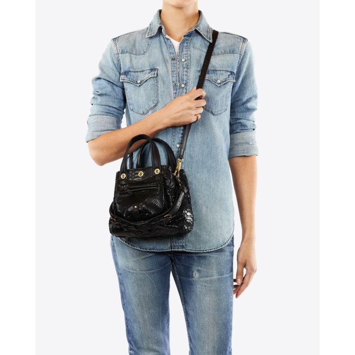 Sac Billy Nano Python Noir Jerome Dreyfuss