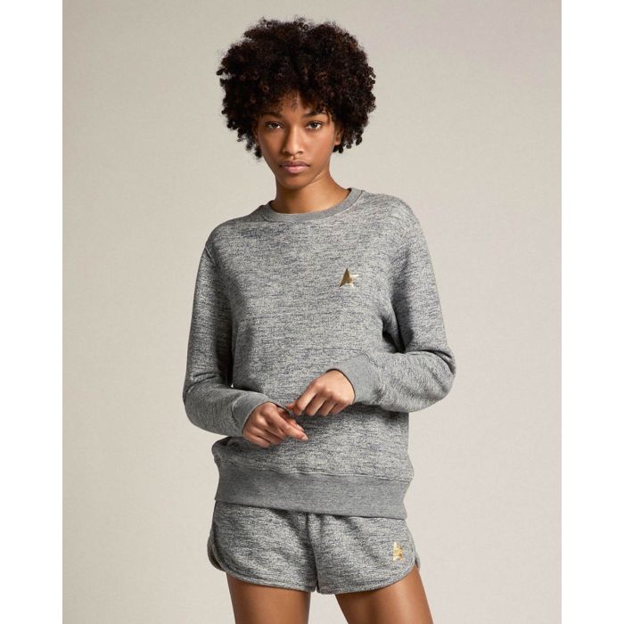 Golden Goose Shorts Diana - Grey Melange / Gold