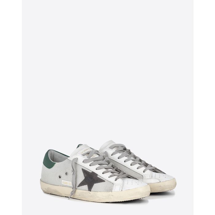 Sneakers Superstar  Golden Goose Blanc Gris Vert 