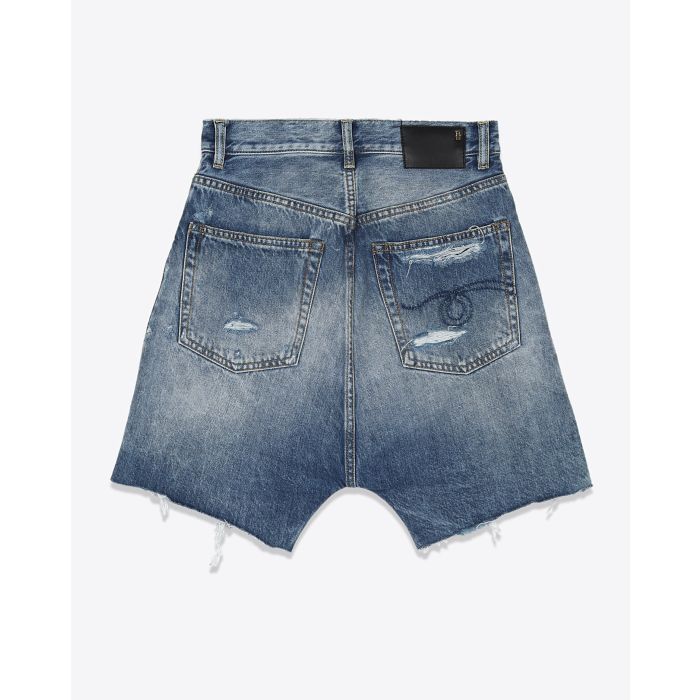 R13 Marky Drop Short - Bain Blue