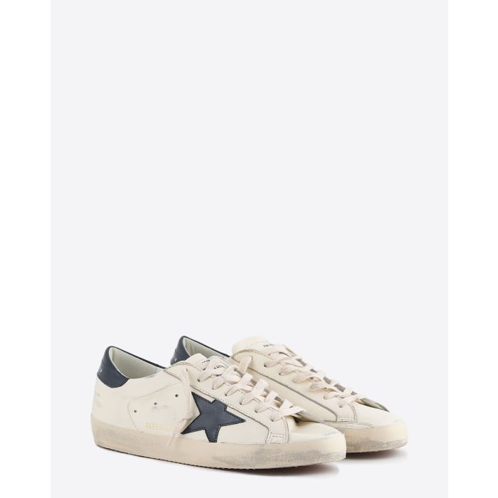 Sneakers Super Star Beige Night Blue 15430 Golden Goose Homme. Face. 