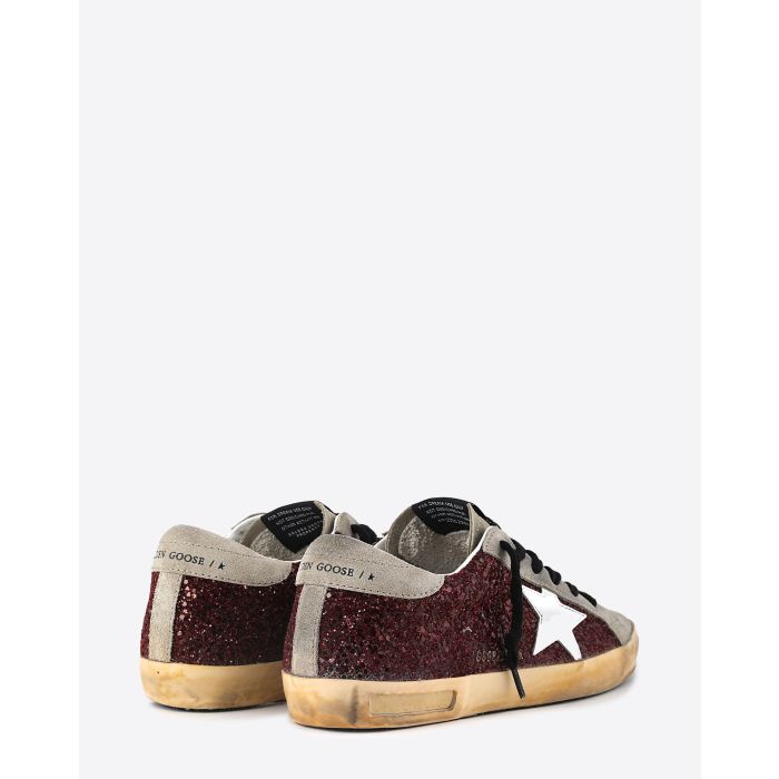 Golden Goose Woman Collection Super-Star – Bordeaux Taupe White 81770