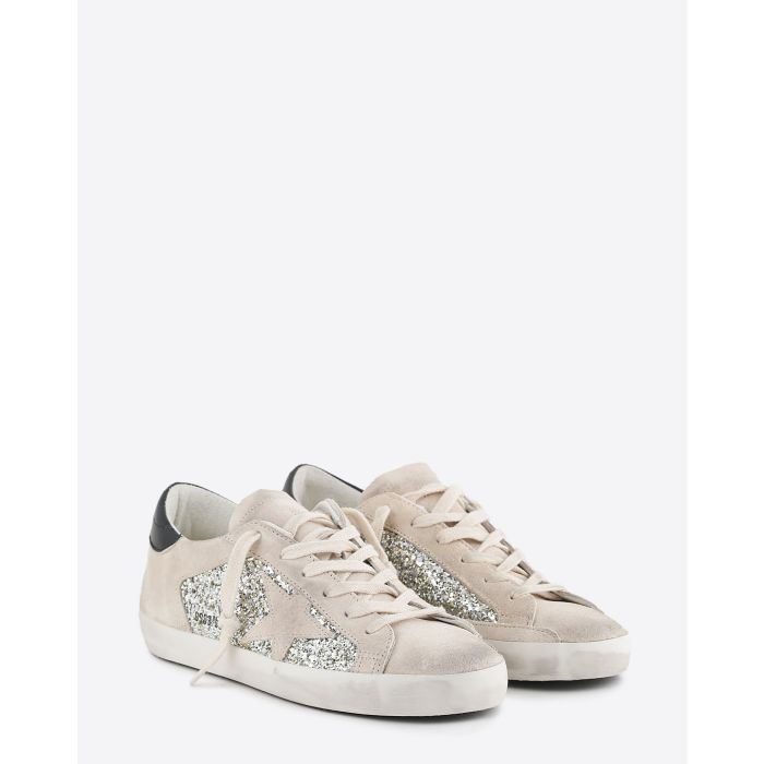 Sneakers Golden Goose Super-Star Platinium Beige Black 82166