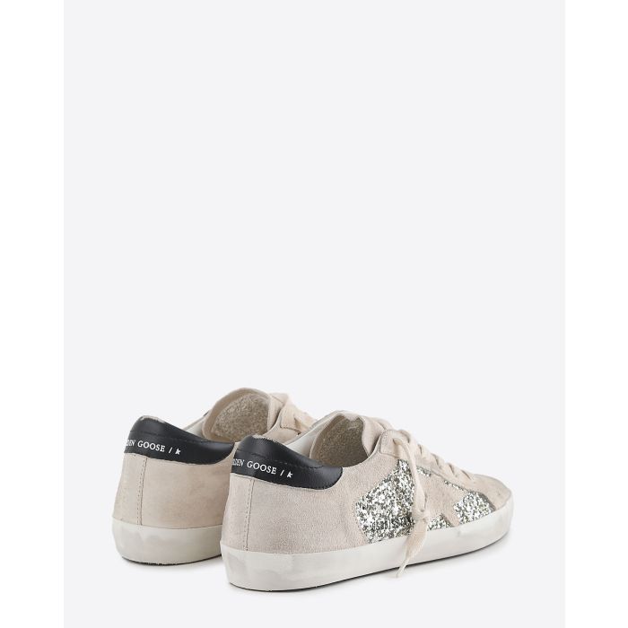 Sneakers Golden Goose Super-Star Platinium Beige Black 82166