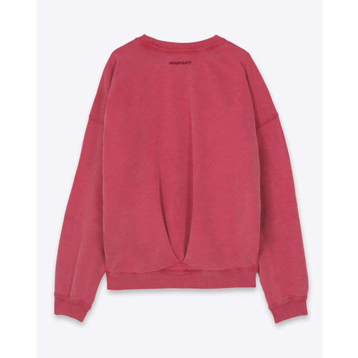 Sweatshirt manches longues Sauria Isabel Marant Etoile en coton corail.  Vue dos