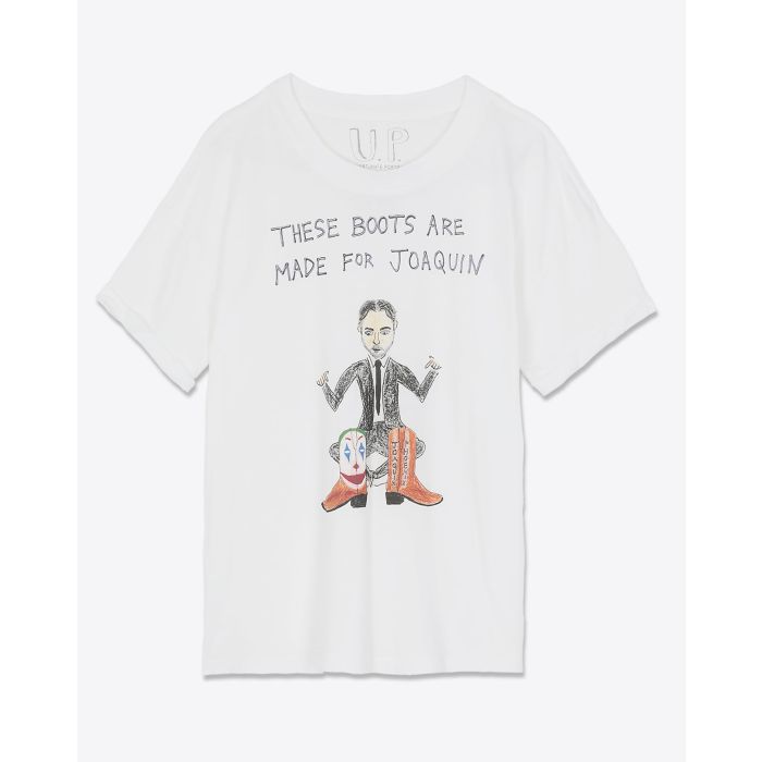 Unfortunate Portrait Tee-shirt blanc These Boots are made for Joaquin 