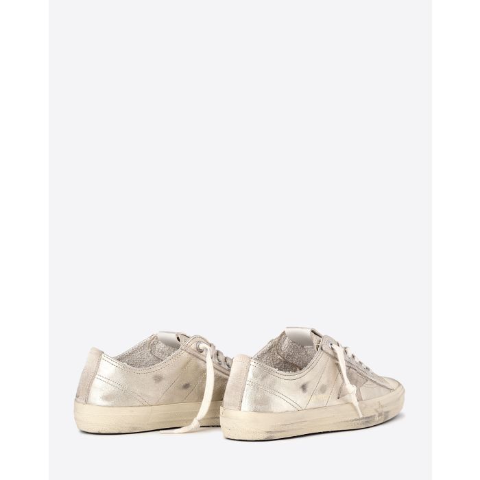 Golden Goose Femme Sneakers V-Star 2 Platine Perle 65187