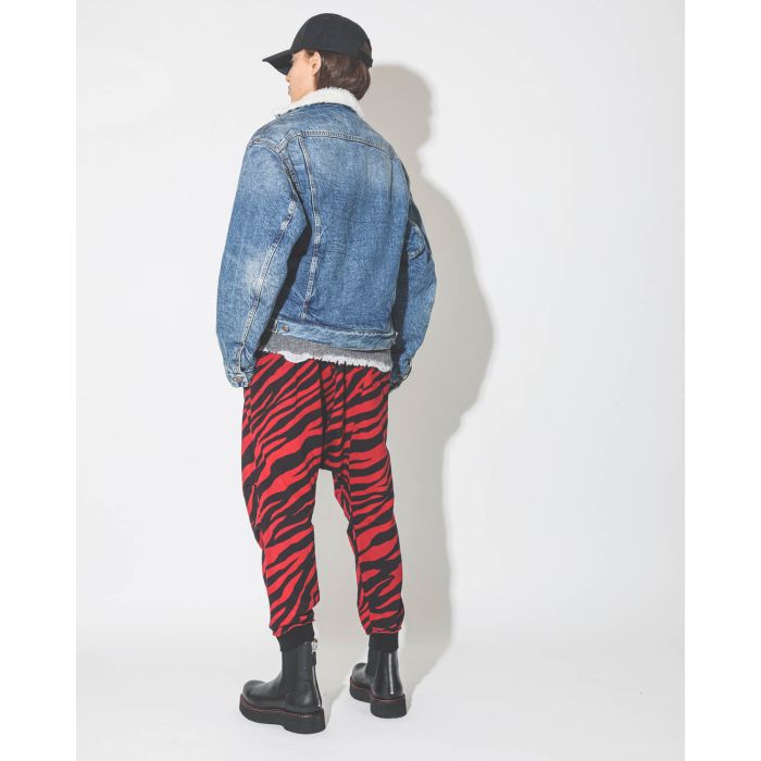 Manteau Bib Trucker R13 Denim en denim bleu.