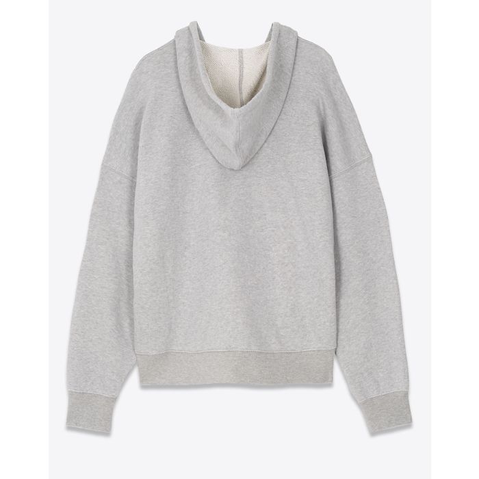 Veste Sweatshirt Logo Star Golden Goose en coton gris. Vue dos.